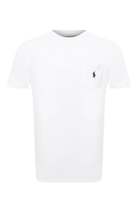 Мужская хлопковая футболка POLO RALPH LAUREN белого цвета по цене 6440 руб., арт. 710795137 | Фото 1 Мужская хлопковая футболка POLO RALPH LAUREN белого цвета, арт. 710795137 | Фото 1