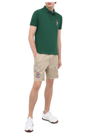 Мужские хлопковые шорты POLO RALPH LAUREN бежевого цвета по цене 13900 руб., арт. 710800701 | Фото 2 Мужские хлопковые шорты POLO RALPH LAUREN бежевого цвета, арт. 710800701 | Фото 2