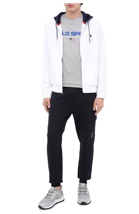 Мужская хлопковая футболка POLO RALPH LAUREN серого цвета по цене 6675 руб., арт. 710800906 | Фото 2 Мужская хлопковая футболка POLO RALPH LAUREN серого цвета, арт. 710800906 | Фото 2