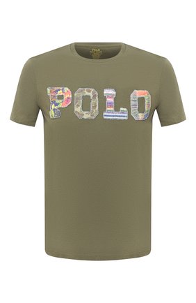 Мужская хлопковая футболка POLO RALPH LAUREN зеленого цвета по цене 7365 руб., арт. 710803501 | Фото 1 Мужская хлопковая футболка POLO RALPH LAUREN зеленого цвета, арт. 710803501 | Фото 1