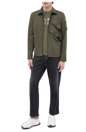 Мужская хлопковая футболка POLO RALPH LAUREN зеленого цвета по цене 7365 руб., арт. 710803501 | Фото 2 Мужская хлопковая футболка POLO RALPH LAUREN зеленого цвета, арт. 710803501 | Фото 2
