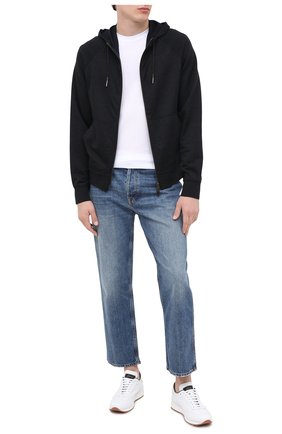 Мужская кардиган из шелка и шерсти ERMENEGILDO ZEGNA темно-синего цвета по цене 93850 руб., арт. UV552/815R | Фото 2 Мужская кардиган из шелка и шерсти ERMENEGILDO ZEGNA темно-синего цвета, арт. UV552/815R | Фото 2