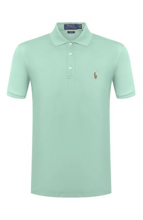 Мужское хлопковое поло POLO RALPH LAUREN светло-зеленого цвета по цене 9950 руб., арт. 710652578 | Фото 1 Мужское хлопковое поло POLO RALPH LAUREN светло-зеленого цвета, арт. 710652578 | Фото 1