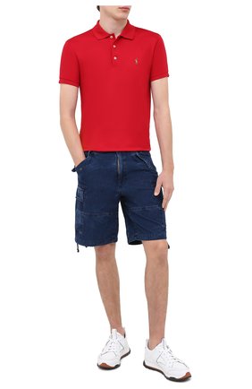 Мужское хлопковое поло POLO RALPH LAUREN красного цвета по цене 10950 руб., арт. 710652578 | Фото 2 Мужское хлопковое поло POLO RALPH LAUREN красного цвета, арт. 710652578 | Фото 2 (Материал внешний: Хлопок; Длина (для топов): Стандартные; Рукава: Короткие; Стили: Кэжуэл; Застежка: Пуговицы)