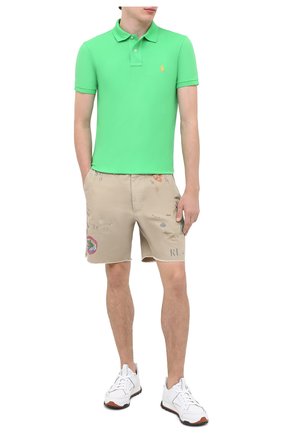 Мужское хлопковое поло POLO RALPH LAUREN светло-зеленого цвета по цене 9560 руб., арт. 710536856 | Фото 2 Мужское хлопковое поло POLO RALPH LAUREN светло-зеленого цвета, арт. 710536856 | Фото 2