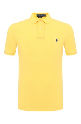 Мужское хлопковое поло POLO RALPH LAUREN желтого цвета по цене 9950 руб., арт. 710536856 | Фото 1 Мужское хлопковое поло POLO RALPH LAUREN желтого цвета, арт. 710536856 | Фото 1