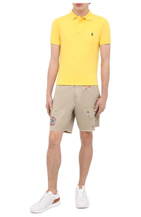 Мужское хлопковое поло POLO RALPH LAUREN желтого цвета по цене 9950 руб., арт. 710536856 | Фото 2 Мужское хлопковое поло POLO RALPH LAUREN желтого цвета, арт. 710536856 | Фото 2