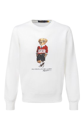 Мужской свитшот POLO RALPH LAUREN белого цвета по цене 15750 руб., арт. 710800496 | Фото 1 Мужской свитшот POLO RALPH LAUREN белого цвета, арт. 710800496 | Фото 1