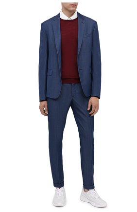 Мужские кожаные кроссовки PRADA белого цвета по цене 47500 руб., арт. 4E3390-072-F0009 | Фото 2 Мужские кожаные кроссовки PRADA белого цвета, арт. 4E3390-072-F0009 | Фото 2