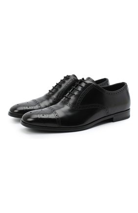 Мужские кожаные оксфорды PRADA черного цвета по цене 71000 руб., арт. 2EB187-P39-F0002-X001 | Фото 1 Мужские кожаные оксфорды PRADA черного цвета, арт. 2EB187-P39-F0002-X001 | Фото 1