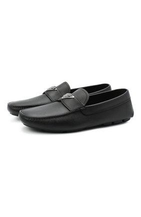 Мужские кожаные мокасины PRADA черного цвета по цене 42500 руб., арт. 2DD164-053-F0002-U00I | Фото 1 Мужские кожаные мокасины PRADA черного цвета, арт. 2DD164-053-F0002-U00I | Фото 1