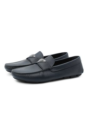 Мужские кожаные мокасины PRADA синего цвета по цене 42500 руб., арт. 2DD164-053-F0216-U00I | Фото 1 Мужские кожаные мокасины PRADA синего цвета, арт. 2DD164-053-F0216-U00I | Фото 1