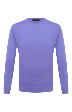 Мужской шерстяной джемпер PRADA фиолетового цвета по цене 63000 руб., арт. UMM984-C5W-F0014 | Фото 1 Мужской шерстяной джемпер PRADA фиолетового цвета, арт. UMM984-C5W-F0014 | Фото 1