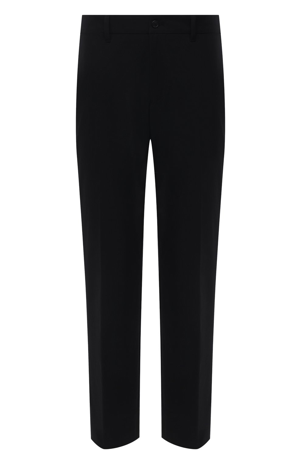 Мужские брюки PRADA черного цвета, арт. SPE12-1KJW-F0002-202 | Фото 1 (Длина (брюки, джинсы): Стандартные; Случай: Повседневный; Материал внешний: Синтетический материал; Стили: Кэжуэл)