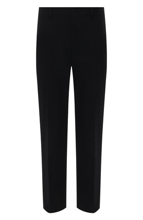 Мужские брюки PRADA черного цвета, арт. SPE12-1KJW-F0002-202 | Фото 1 (Длина (брюки, джинсы): Стандартные; Материал внешний: Синтетический материал; Случай: Повседневный; Стили: Кэжуэл)