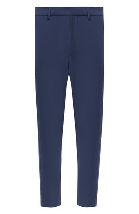 Мужские брюки PRADA синего цвета, арт. SPF94-1KJW-F0YNV-191 | Фото 1 (Длина (брюки, джинсы): Стандартные; Материал внешний: Синтетический материал; Случай: Повседневный; Стили: Кэжуэл)