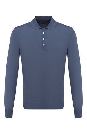 Мужское шерстяное поло CORNELIANI голубого цвета по цене 39950 руб., арт. 86M529-0825126/00 | Фото 1 Мужское шерстяное поло CORNELIANI голубого цвета, арт. 86M529-0825126/00 | Фото 1