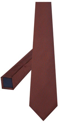 Мужской шелковый галстук CORNELIANI коричневого цвета по цене 11600 руб., арт. 86U302-0820305/00 | Фото 2 Мужской шелковый галстук CORNELIANI коричневого цвета, арт. 86U302-0820305/00 | Фото 2