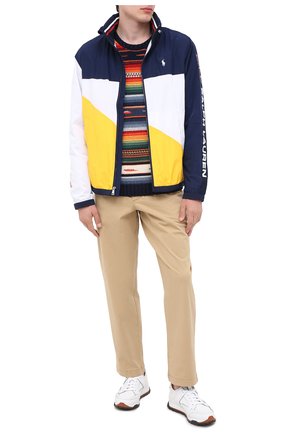 Мужской свитер из хлопка и льна POLO RALPH LAUREN разноцветного цвета по цене 46500 руб., арт. 710798342 | Фото 2 Мужской свитер из хлопка и льна POLO RALPH LAUREN разноцветного цвета, арт. 710798342 | Фото 2