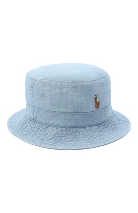 Мужская хлопковая панама POLO RALPH LAUREN голубого цвета по цене 5285 руб., арт. 710798566 | Фото 1 Мужская хлопковая панама POLO RALPH LAUREN голубого цвета, арт. 710798566 | Фото 1