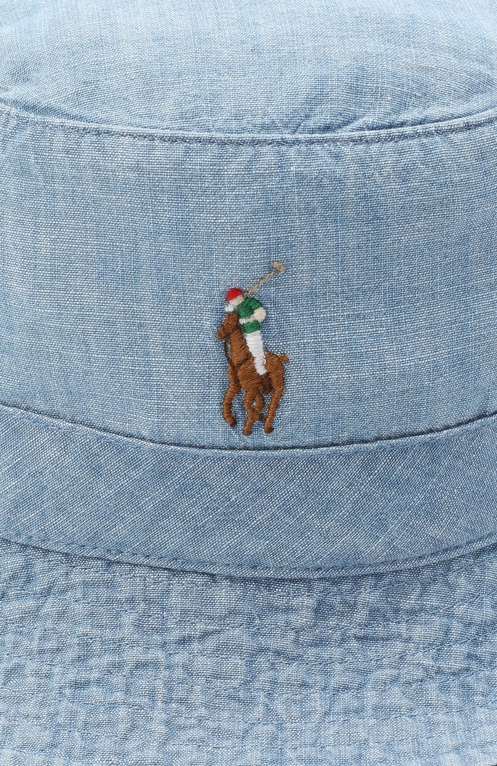 Мужская хлопковая панама POLO RALPH LAUREN голубого цвета по цене 5285 руб., арт. 710798566 | Фото 3 Мужская хлопковая панама POLO RALPH LAUREN голубого цвета, арт. 710798566 | Фото 3
