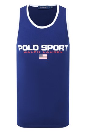 Мужская хлопковая майка POLO RALPH LAUREN синего цвета по цене 5490 руб., арт. 710800909 | Фото 1 Мужская хлопковая майка POLO RALPH LAUREN синего цвета, арт. 710800909 | Фото 1