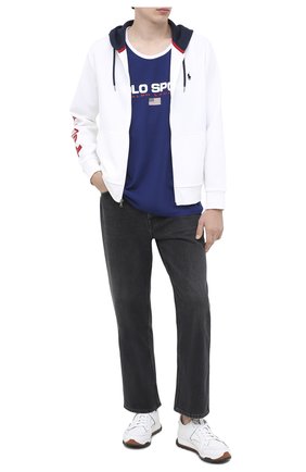 Мужская хлопковая майка POLO RALPH LAUREN синего цвета по цене 5490 руб., арт. 710800909 | Фото 2 Мужская хлопковая майка POLO RALPH LAUREN синего цвета, арт. 710800909 | Фото 2