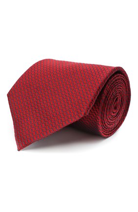 Мужской шелковый галстук ERMENEGILDO ZEGNA красного цвета по цене 15850 руб., арт. Z8D84/1XW | Фото 1 Мужской шелковый галстук ERMENEGILDO ZEGNA красного цвета, арт. Z8D84/1XW | Фото 1