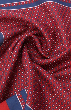 Мужской платок из хлопка и шелка ERMENEGILDO ZEGNA красного цвета по цене 9950 руб., арт. Z8J15/38B | Фото 2 Мужской платок из хлопка и шелка ERMENEGILDO ZEGNA красного цвета, арт. Z8J15/38B | Фото 2