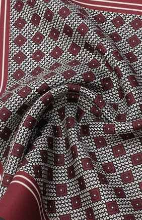 Мужской шелковый платок ERMENEGILDO ZEGNA бордового цвета по цене 11950 руб., арт. Z8J06/39C | Фото 2 Мужской шелковый платок ERMENEGILDO ZEGNA бордового цвета, арт. Z8J06/39C | Фото 2