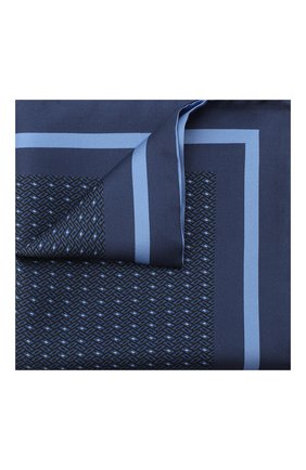 Мужской шелковый платок ERMENEGILDO ZEGNA синего цвета по цене 11950 руб., арт. Z8J05/39C | Фото 1 Мужской шелковый платок ERMENEGILDO ZEGNA синего цвета, арт. Z8J05/39C | Фото 1