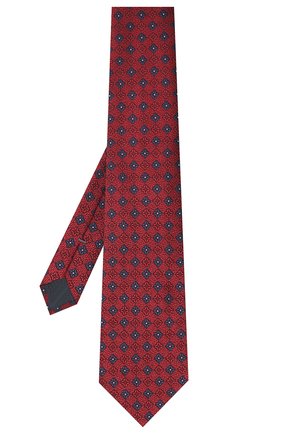 Мужской шелковый галстук ERMENEGILDO ZEGNA красного цвета по цене 15850 руб., арт. Z8D93/1XW | Фото 2 Мужской шелковый галстук ERMENEGILDO ZEGNA красного цвета, арт. Z8D93/1XW | Фото 2