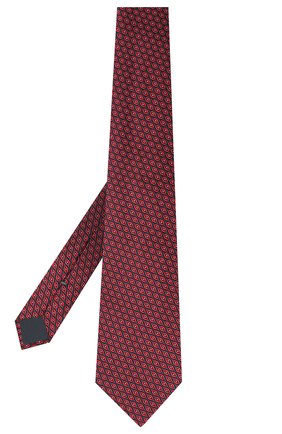 Мужской шелковый галстук ERMENEGILDO ZEGNA красного цвета по цене 15850 руб., арт. Z8D93/1UM | Фото 2 Мужской шелковый галстук ERMENEGILDO ZEGNA красного цвета, арт. Z8D93/1UM | Фото 2