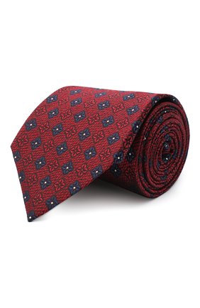 Мужской шелковый галстук ERMENEGILDO ZEGNA красного цвета, арт. Z8D93/1UM | Фото 1 (Материал: Текстиль, Шелк; Принт: С принтом)