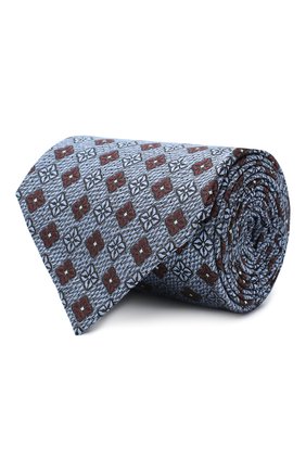 Мужской шелковый галстук ERMENEGILDO ZEGNA голубого цвета по цене 14550 руб., арт. Z8D92/1UM | Фото 1 Мужской шелковый галстук ERMENEGILDO ZEGNA голубого цвета, арт. Z8D92/1UM | Фото 1