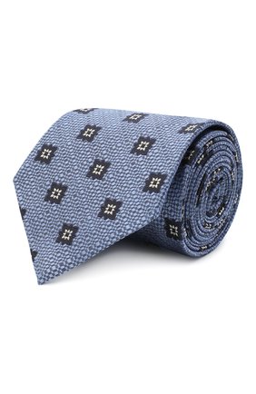Мужской шелковый галстук ERMENEGILDO ZEGNA голубого цвета по цене 14550 руб., арт. Z8D92/1UM | Фото 1 Мужской шелковый галстук ERMENEGILDO ZEGNA голубого цвета, арт. Z8D92/1UM | Фото 1