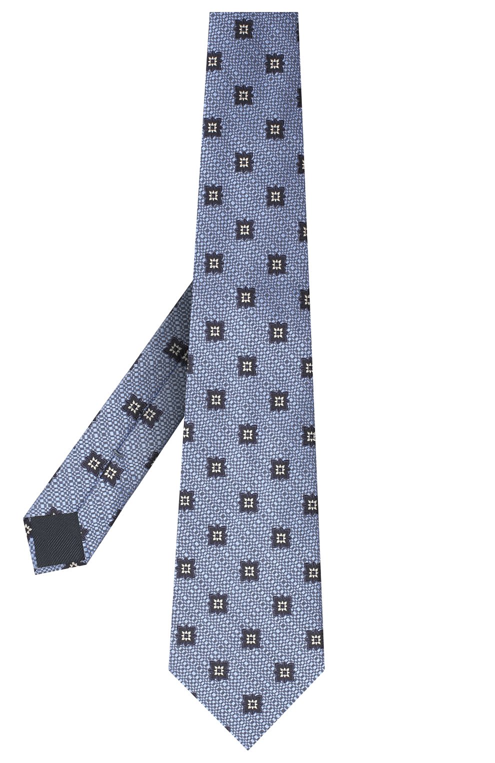 Мужской шелковый галстук ERMENEGILDO ZEGNA голубого цвета по цене 14550 руб., арт. Z8D92/1UM | Фото 2 Мужской шелковый галстук ERMENEGILDO ZEGNA голубого цвета, арт. Z8D92/1UM | Фото 2
