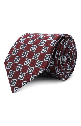 Мужской шелковый галстук ERMENEGILDO ZEGNA бордового цвета по цене 20950 руб., арт. Z8D10/18B | Фото 1 Мужской шелковый галстук ERMENEGILDO ZEGNA бордового цвета, арт. Z8D10/18B | Фото 1
