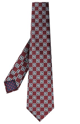 Мужской шелковый галстук ERMENEGILDO ZEGNA бордового цвета по цене 20950 руб., арт. Z8D10/18B | Фото 2 Мужской шелковый галстук ERMENEGILDO ZEGNA бордового цвета, арт. Z8D10/18B | Фото 2