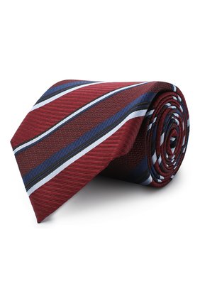 Мужской шелковый галстук ERMENEGILDO ZEGNA бордового цвета по цене 20950 руб., арт. Z8D10/18B | Фото 1 Мужской шелковый галстук ERMENEGILDO ZEGNA бордового цвета, арт. Z8D10/18B | Фото 1