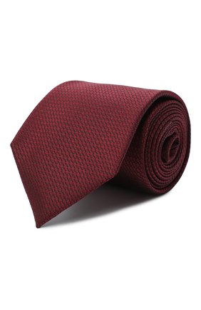 Мужской шелковый галстук ERMENEGILDO ZEGNA бордового цвета, арт. Z8D10/18B | Фото 1 (Материал: Текстиль, Шелк; Принт: С принтом)