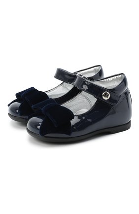 Детские туфли MISSOURI синего цвета, арт. 4394N/18-26 | Фото 1 (Материал внешний: Текстиль; Материал внутренний: Натуральная кожа)