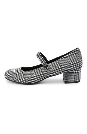 Детские туфли MISSOURI черно-белого цвета, арт. 78056M/31-34 | Фото 2 (Материал внешний: Текстиль; Материал внутренний: Натуральная кожа)
