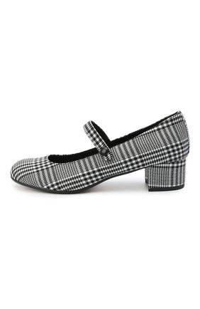 Детские туфли MISSOURI черно-белого цвета, арт. 78056M/35-41 | Фото 2 (Материал внешний: Текстиль; Материал внутренний: Натуральная кожа)