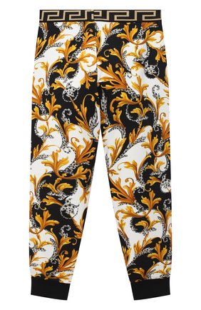 Детские хлопковые джоггеры VERSACE разноцветного цвета по цене 19950 руб., арт. YC000124/A235741/8A-14A | Фото 2 Детские хлопковые джоггеры VERSACE разноцветного цвета, арт. YC000124/A235741/8A-14A | Фото 2