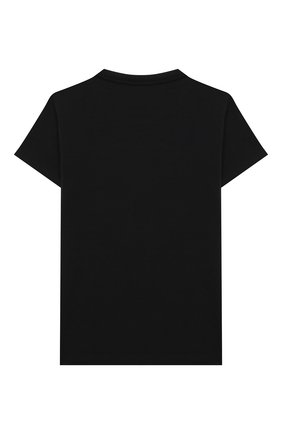 Детская хлопковая футболка VERSACE черного цвета по цене 16650 руб., арт. YC000346/YA00019/8A-14A | Фото 2 Детская хлопковая футболка VERSACE черного цвета, арт. YC000346/YA00019/8A-14A | Фото 2