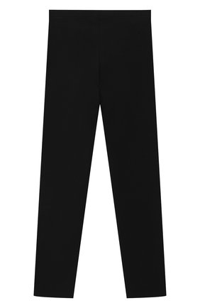 Детские хлопковые леггинсы VERSACE черного цвета по цене 9950 руб., арт. YC000389/A234592/8A-14A | Фото 2 Детские хлопковые леггинсы VERSACE черного цвета, арт. YC000389/A234592/8A-14A | Фото 2