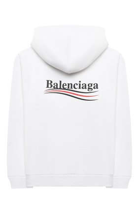 Детский хлопковое худи BALENCIAGA белого цвета по цене 24550 руб., арт. 558143/TIVB4 | Фото 2 Детский хлопковое худи BALENCIAGA белого цвета, арт. 558143/TIVB4 | Фото 2