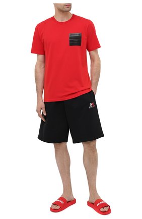 Мужские шлепанцы BALENCIAGA красного цвета по цене 23650 руб., арт. 565826/W1S80 | Фото 2 Мужские шлепанцы BALENCIAGA красного цвета, арт. 565826/W1S80 | Фото 2