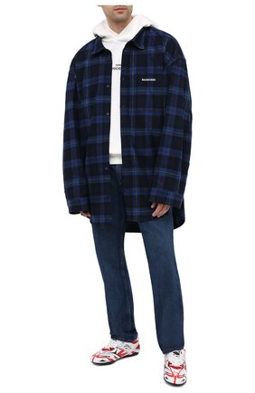 Мужские комбинированные кроссовки drive BALENCIAGA белого цвета по цене 69200 руб., арт. 624343/W2FD1 | Фото 2 Мужские комбинированные кроссовки drive BALENCIAGA белого цвета, арт. 624343/W2FD1 | Фото 2 (Материал внешний: Текстиль; Материал внутренний: Текстиль; Стили: Гранж; Материал утеплителя: Без утеплителя; Длина стельки: 27,5, 29,3; толщина подошвы: 3; ширина носка стельки: 8,8, 8,9)